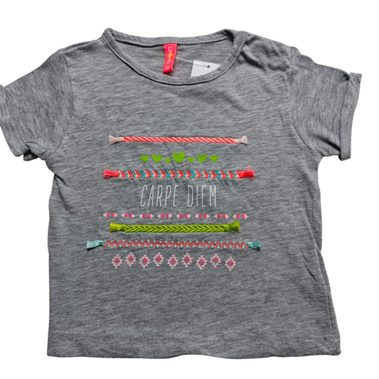 Markenlos Kurzarmshirt Grau Größe 68