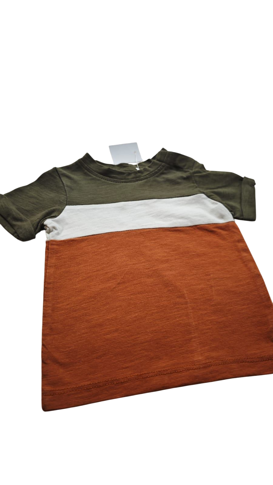 Prenatal Kurzarmshirt Dunkelgrün, Weiß, Orange Größe 56