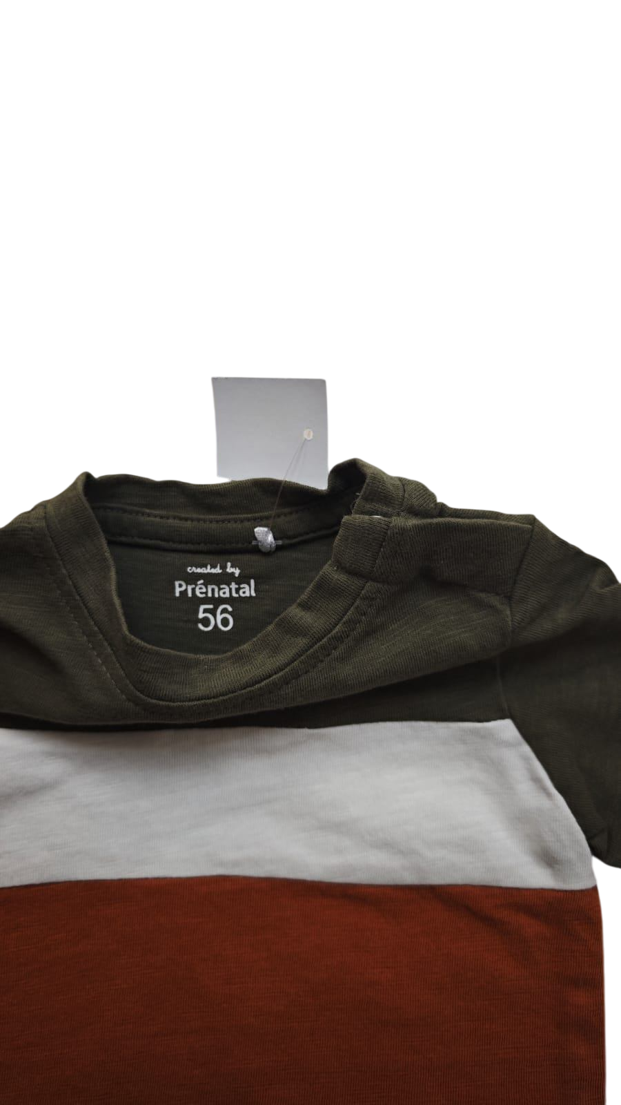 Prenatal Kurzarmshirt Dunkelgrün, Weiß, Orange Größe 56