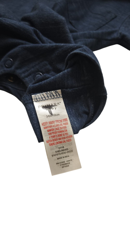 Primark Body Blau Größe 68