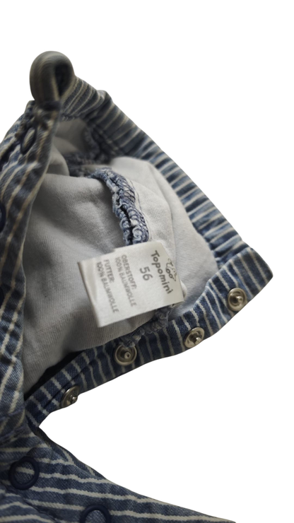 Topomini Body Blau und Weiß Größe 68