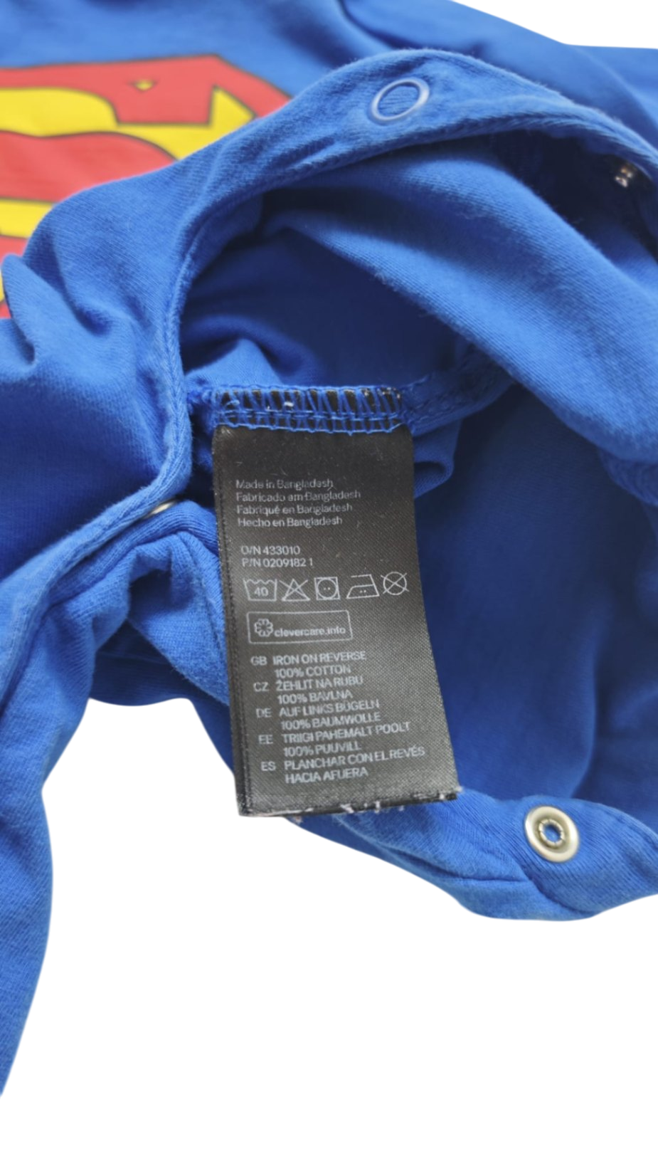 H&M Body Blau Größe 56