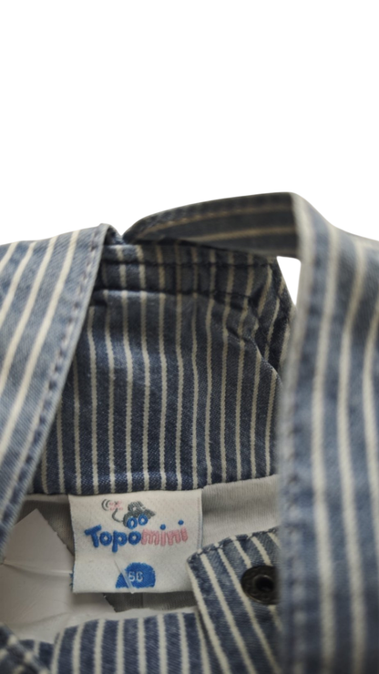 Topomini Body Blau und Weiß Größe 68