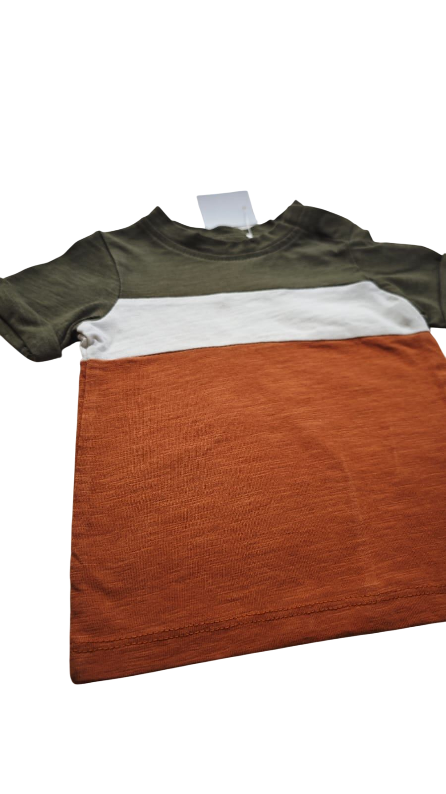 Prenatal Kurzarmshirt Dunkelgrün, Weiß, Orange Größe 56