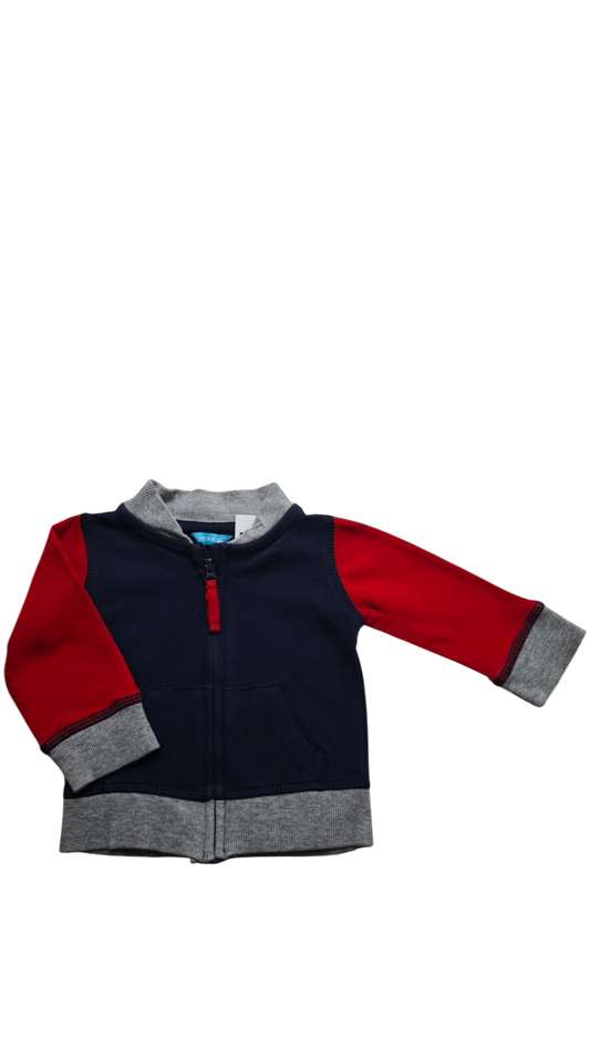 Hema Jacke Dunkelblau, Rot, Grau Größe 56