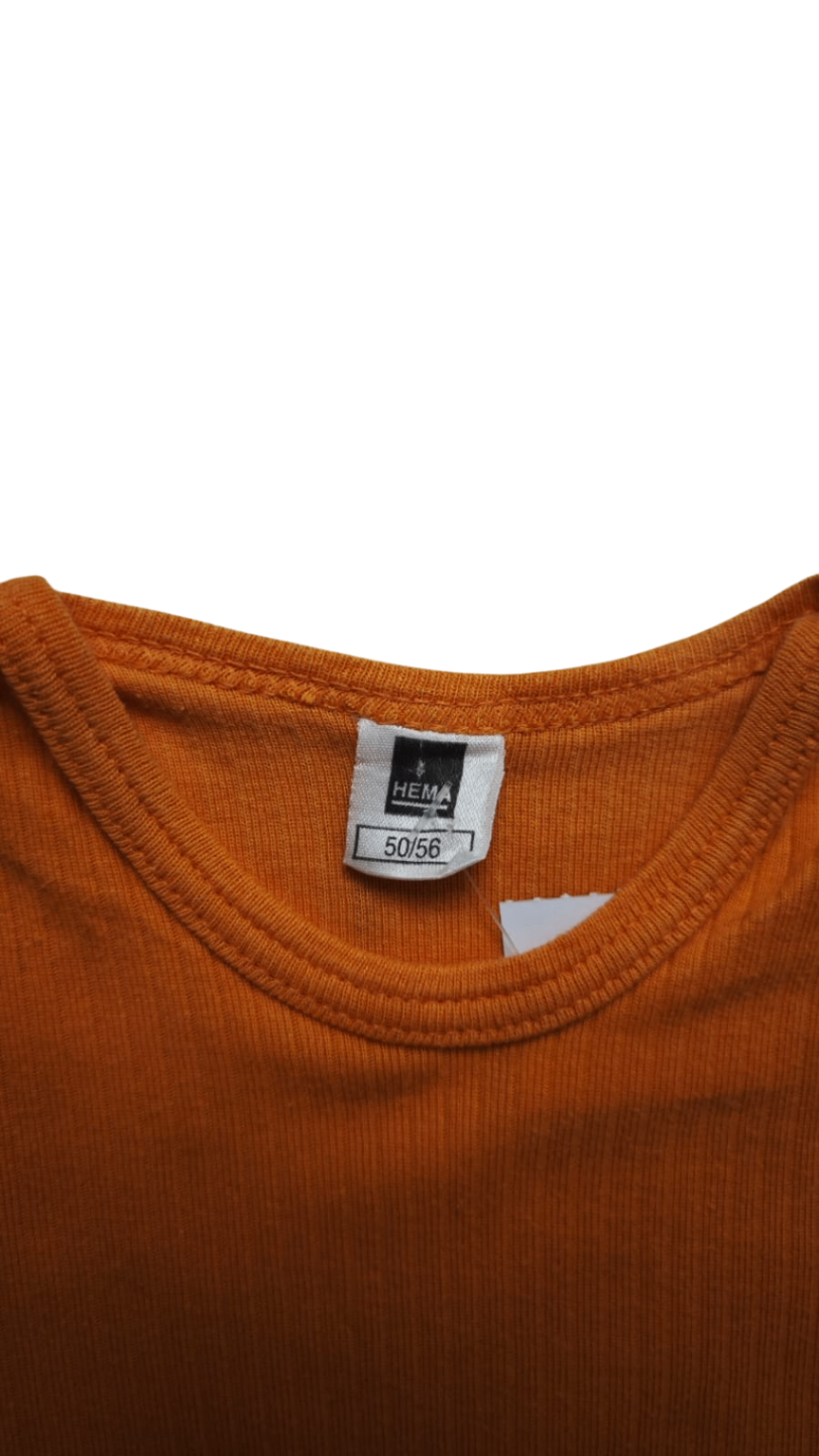 Hema Kurzarmshirt Orange Größe 50-56