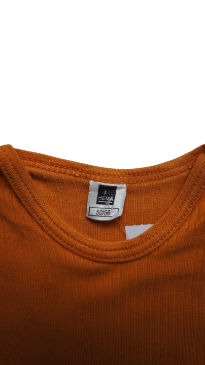 Hema Kurzarmshirt Orange Größe 50-56