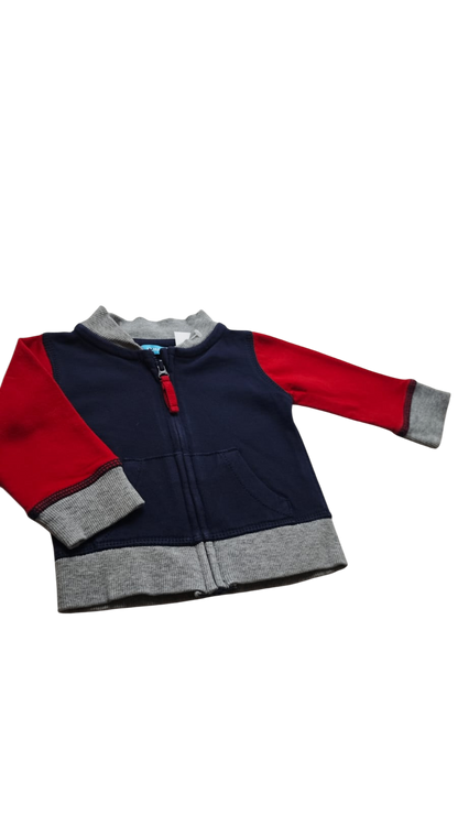 Hema Jacke Dunkelblau, Rot, Grau Größe 56