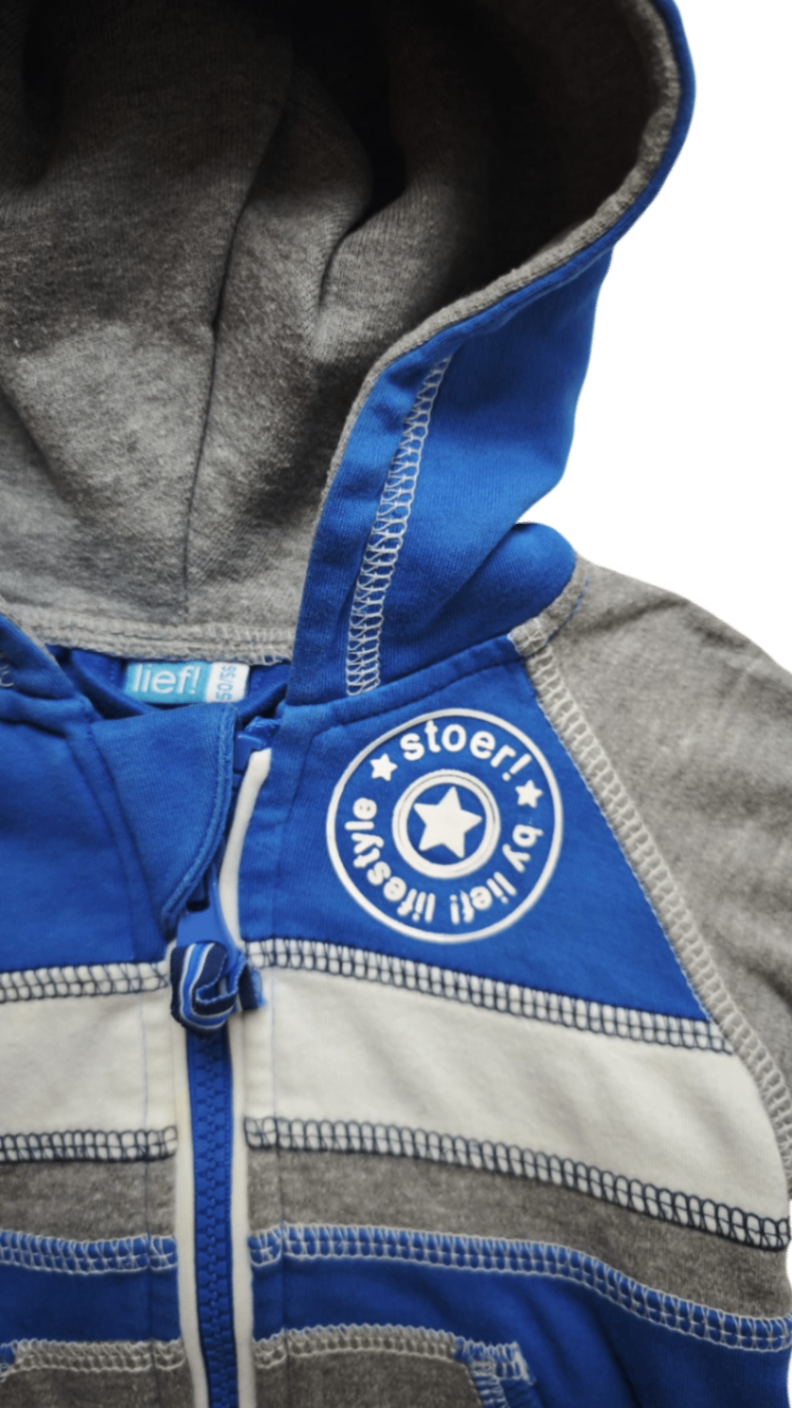 lief! Jacke Blau/Grau Größe 50-56