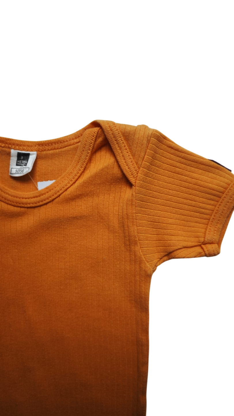 Hema Kurzarmshirt Orange Größe 50-56