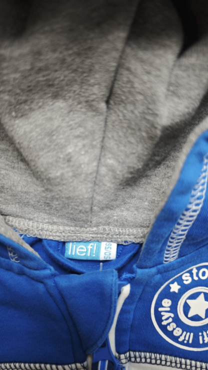 lief! Jacke Blau/Grau Größe 50-56
