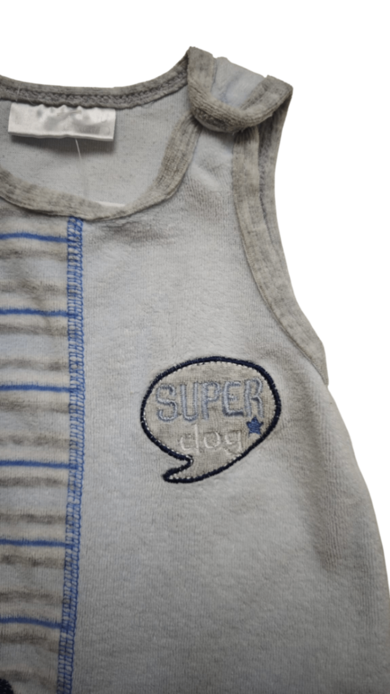 Ergee Strampler Grau und Blau Größe 56