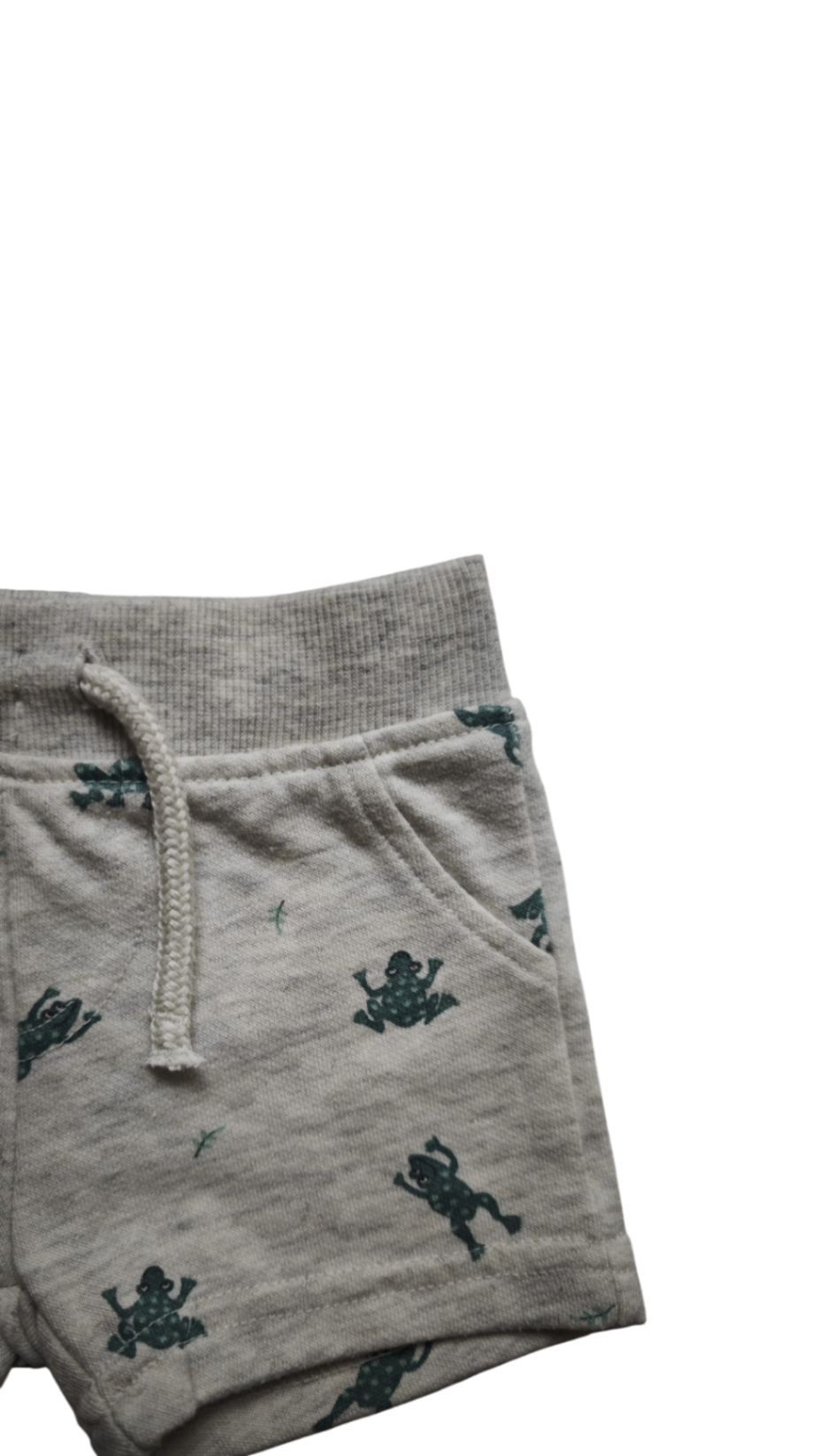 Primark Shorts Grau mit dunklen Mustern Größe 62