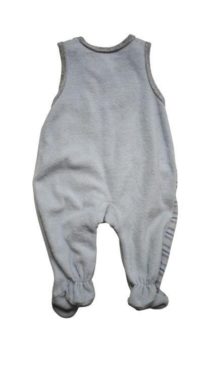 Ergee Strampler Grau und Blau Größe 56