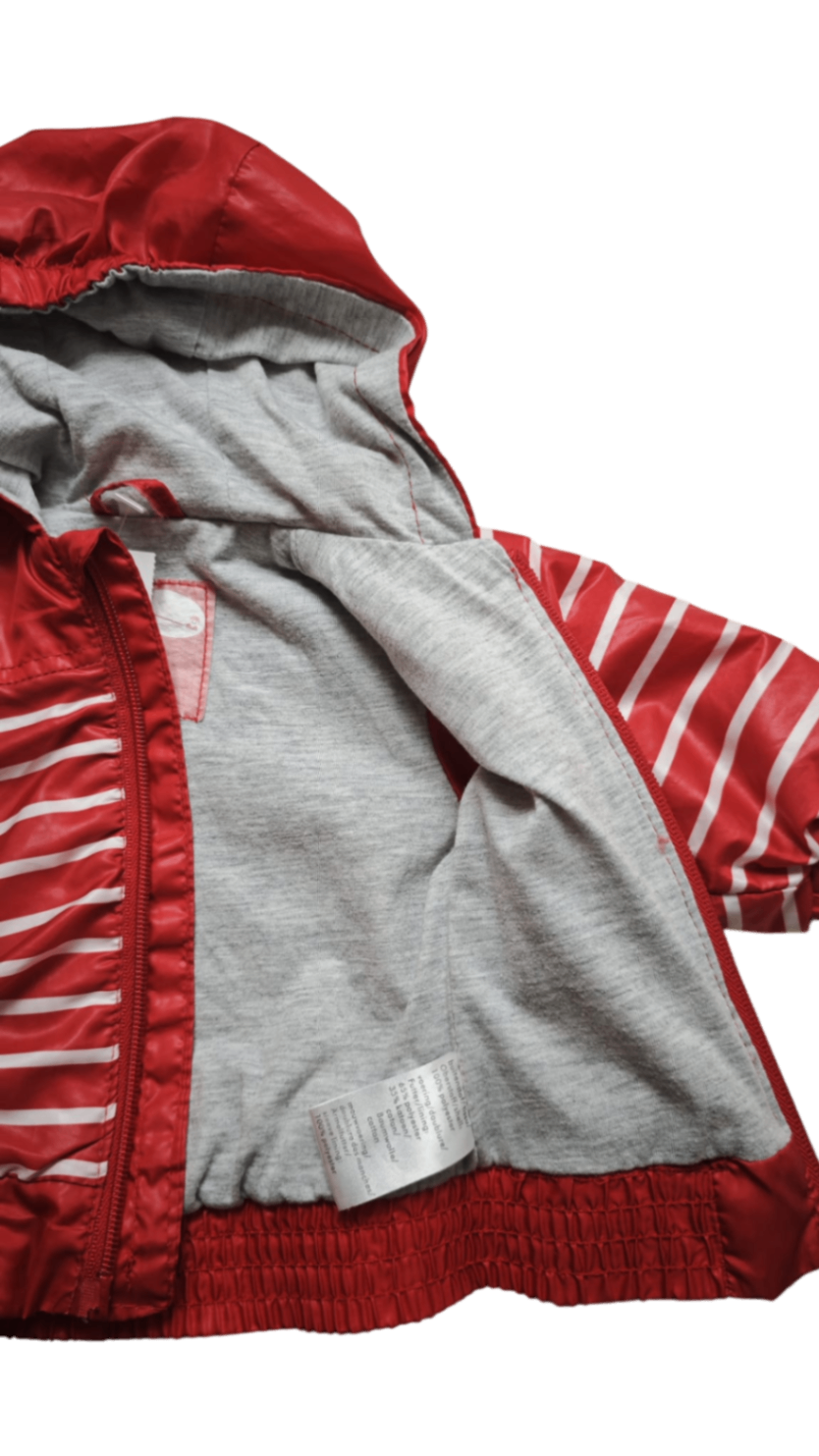 Markenlos Jacke Rot, Grau Größe 56