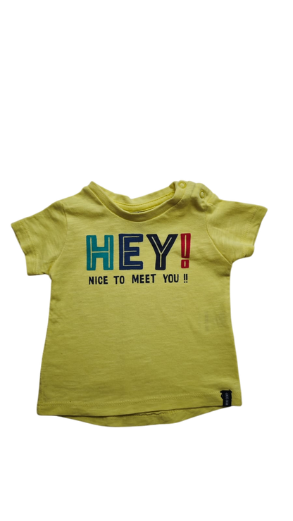 Newborn Kurzarmshirt Gelb Größe 50-56