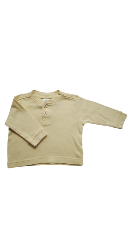 Baby Club Langarmshirt Hellgelb Größe 56
