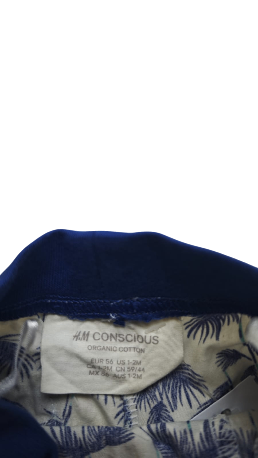 H&M Shorts Creme und Blau Größe 56