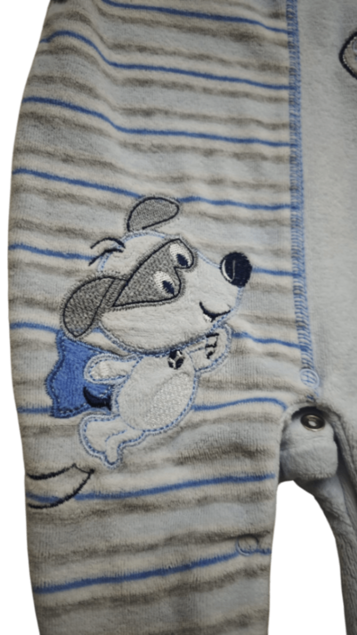 Ergee Strampler Grau und Blau Größe 56