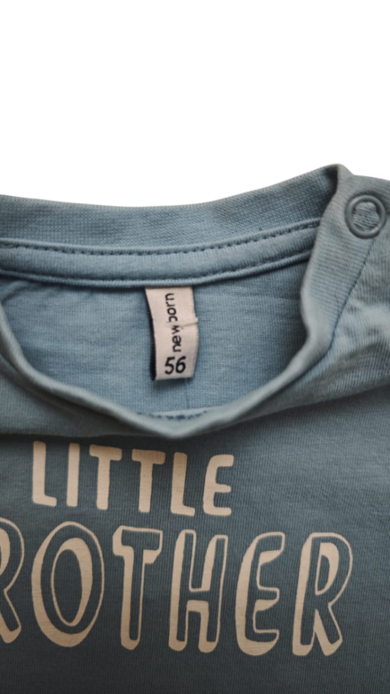 Newborn Langarmshirt Hellblau Größe 56