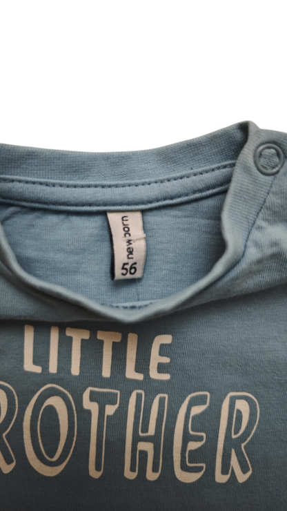 Newborn Langarmshirt Hellblau Größe 56