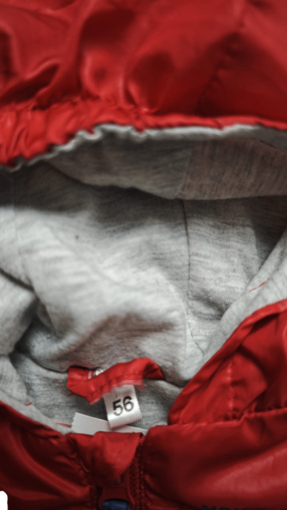 Markenlos Jacke Rot, Grau Größe 56