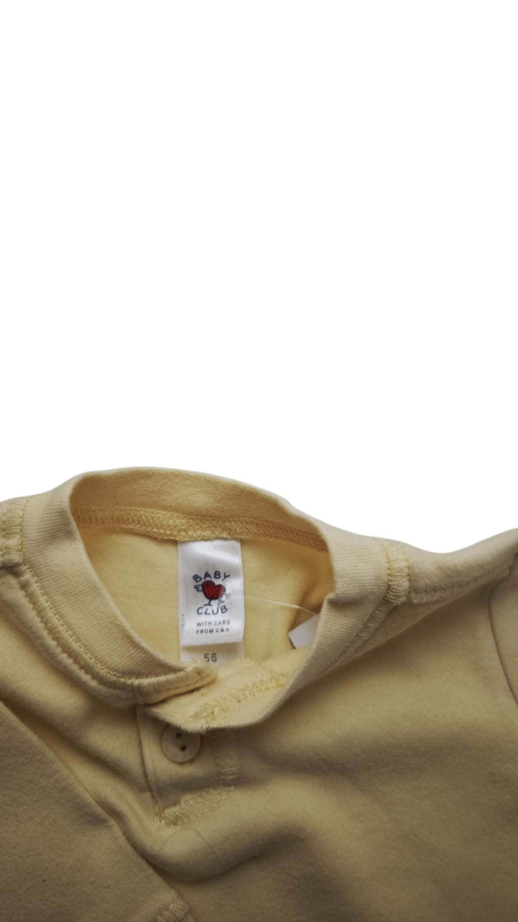 Baby Club Langarmshirt Hellgelb Größe 56