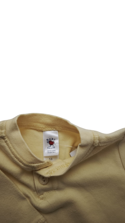 Baby Club Langarmshirt Hellgelb Größe 56