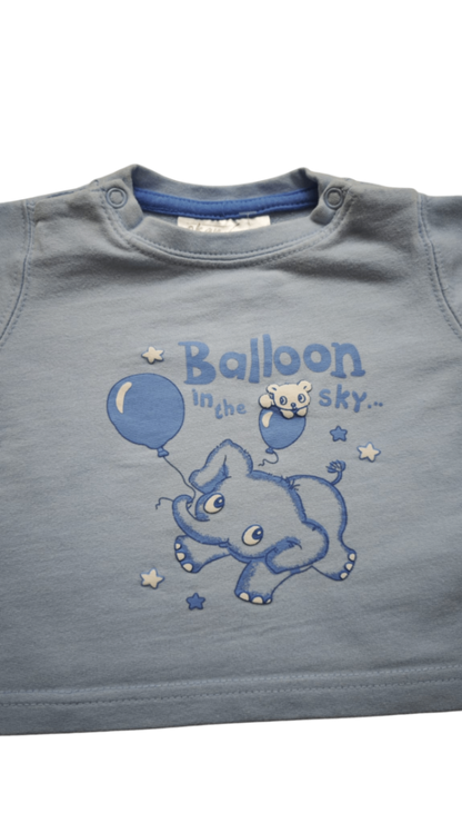 okay Langarmshirt Hellblau Größe 56