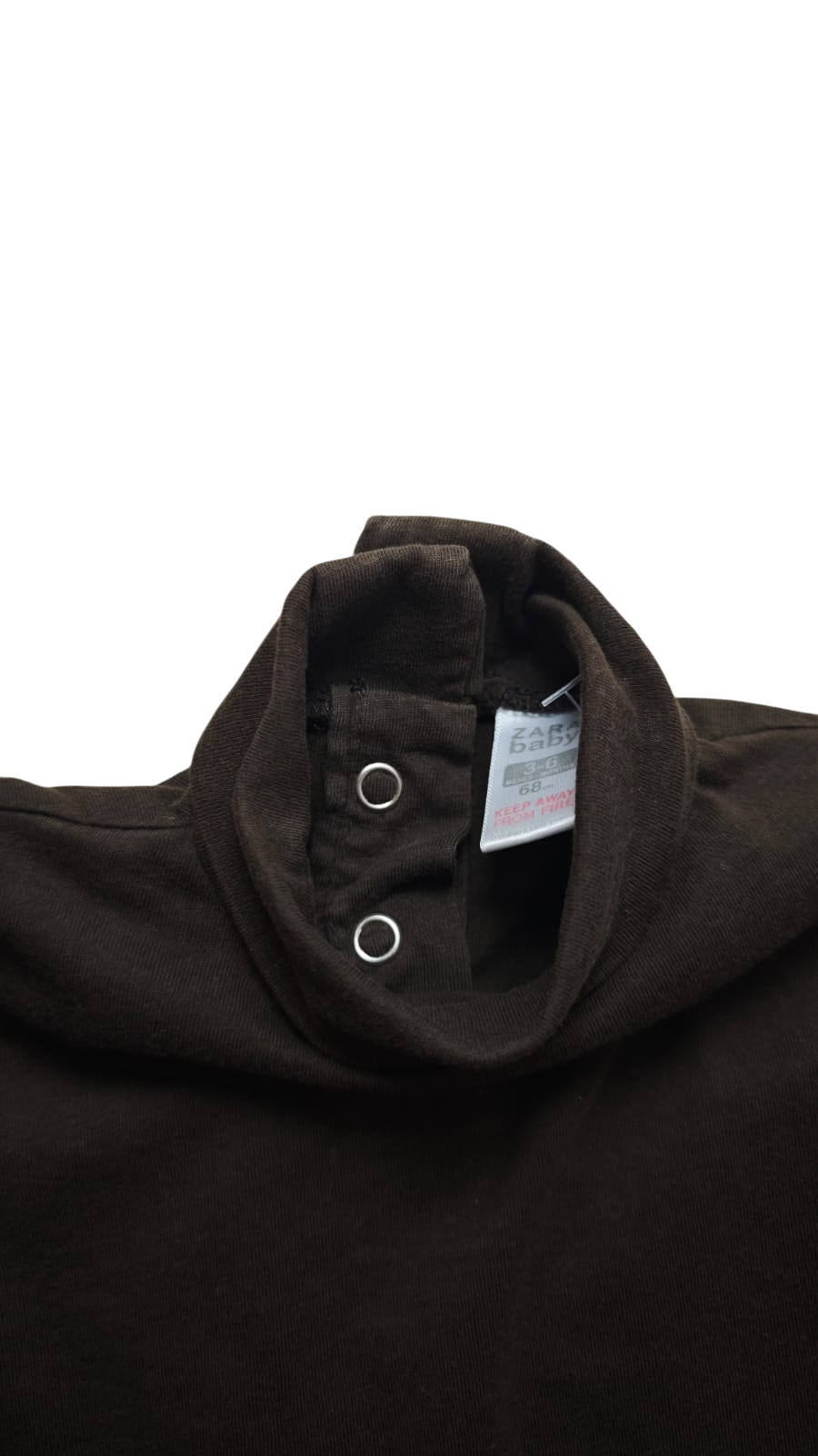 ZARA baby Langarmshirt Dunkelbraun Größe 68