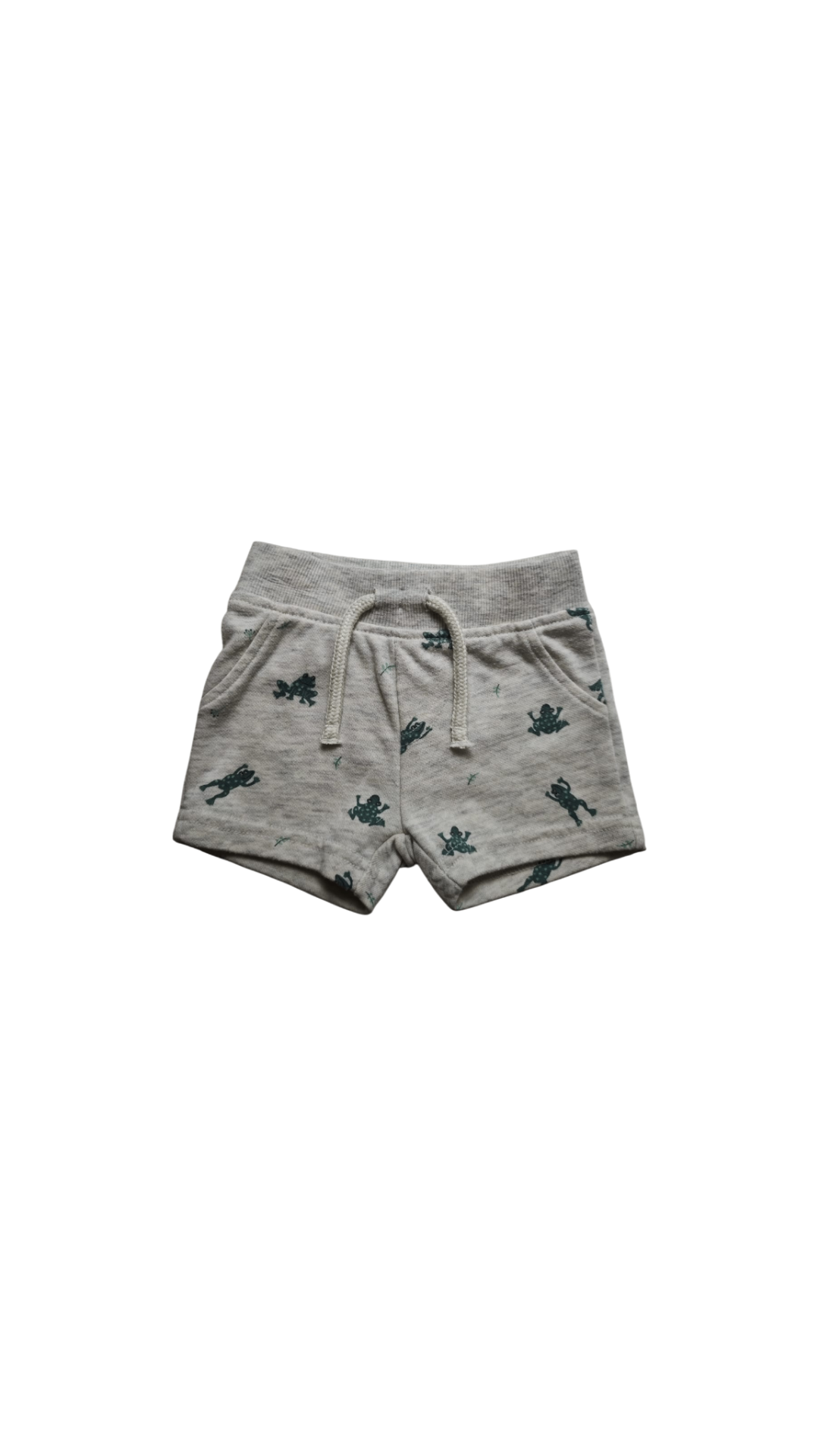 Primark Shorts Grau mit dunklen Mustern Größe 62