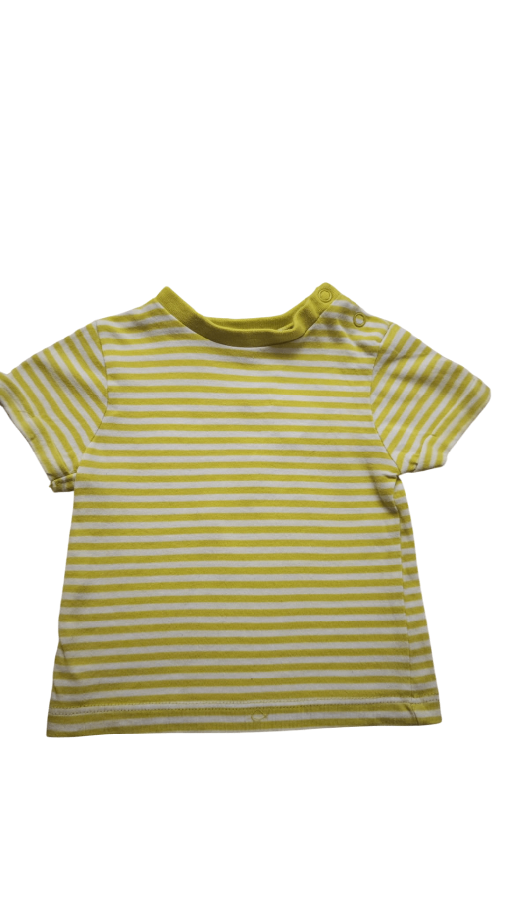 Topomini Kurzarmshirt Gelb und Weiß Größe 56