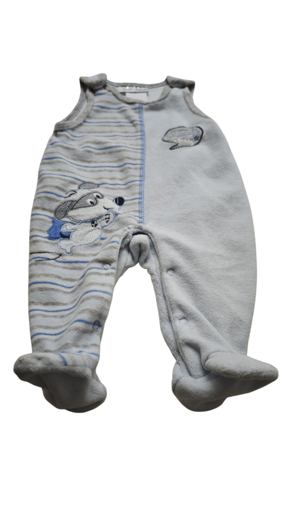 Ergee Strampler Grau und Blau Größe 56