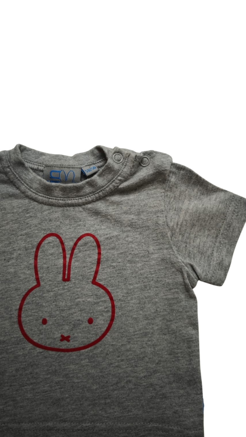 Miffy Kurzarmshirt Grau Größe 50-56