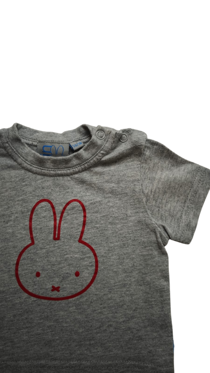 Miffy Kurzarmshirt Grau Größe 50-56