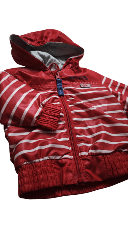 Markenlos Jacke Rot, Grau Größe 56