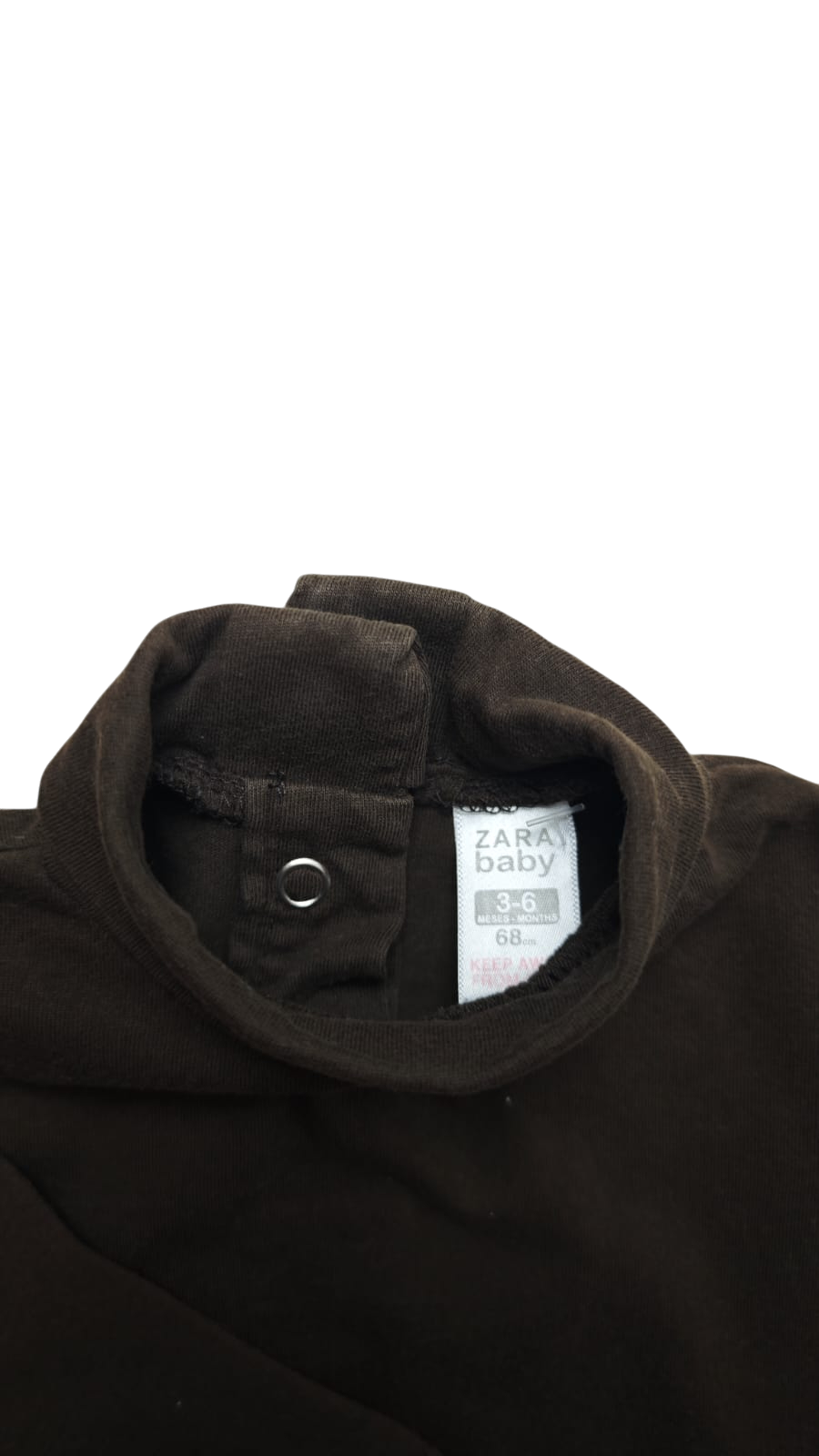 ZARA baby Langarmshirt Dunkelbraun Größe 68