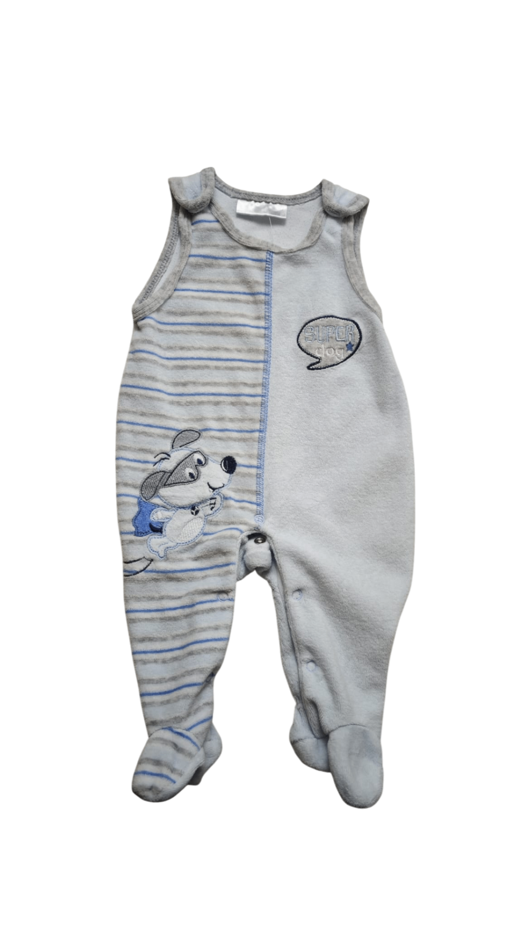 Ergee Strampler Grau und Blau Größe 56