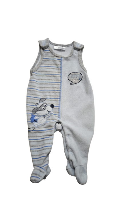 Ergee Strampler Grau und Blau Größe 56