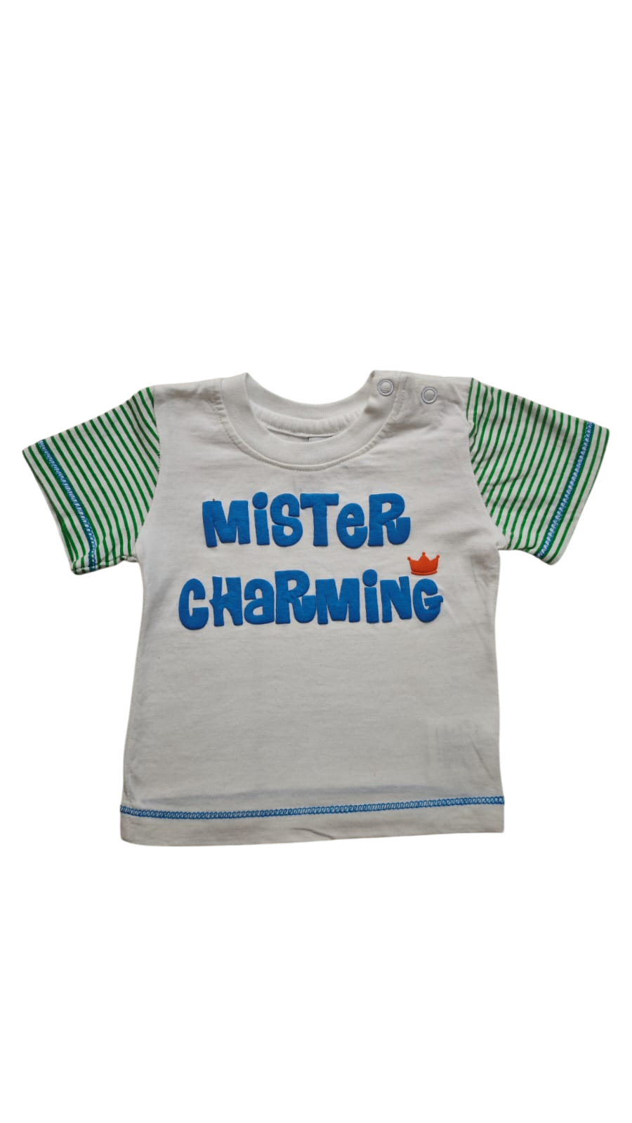 Newborn Kurzarmshirt Weiß, Grün, Blau, Orange Größe 50