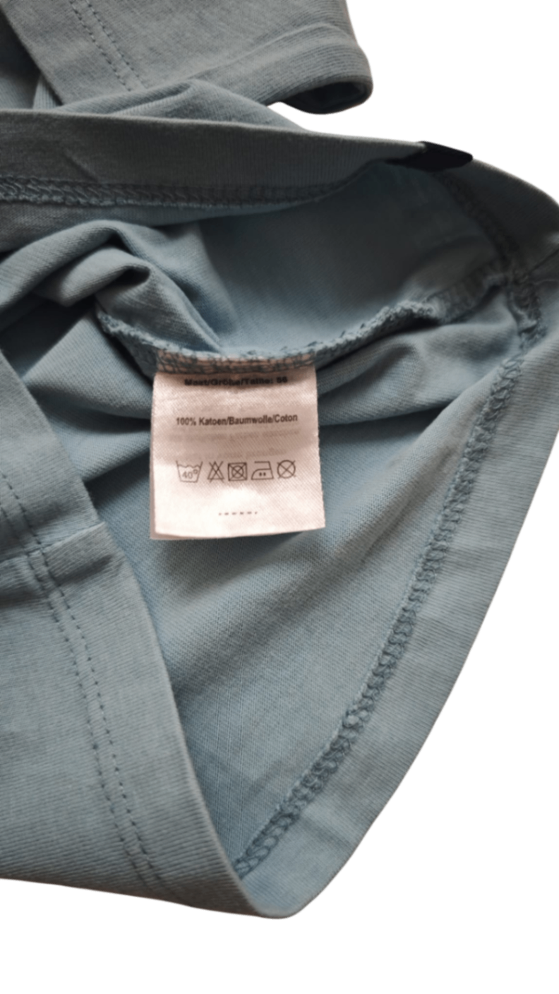 Newborn Langarmshirt Hellblau Größe 56