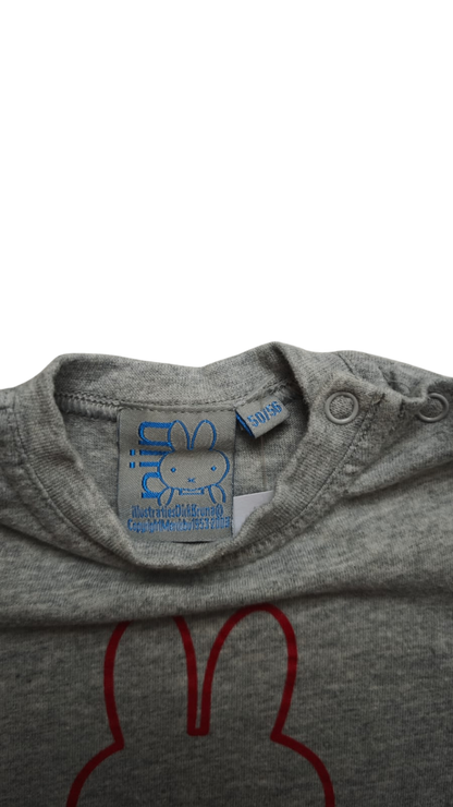 Miffy Kurzarmshirt Grau Größe 50-56