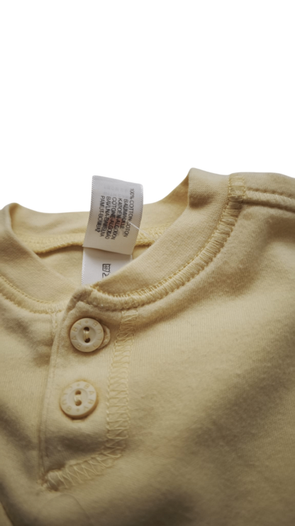 Baby Club Langarmshirt Hellgelb Größe 56