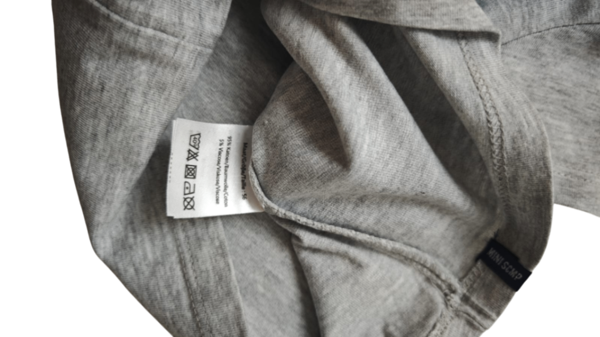 Newborn Kurzarmshirt Grau Größe 56