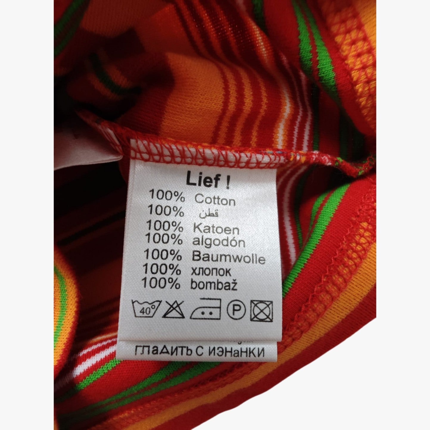 lief! Langarmshirt Rot, Grün, Orange, Weiß Größe 62