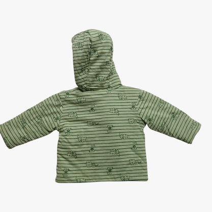 Ergee Jacke Hellblau, Hellgrün, Beige mit Tierdruck, Grün Größe 62