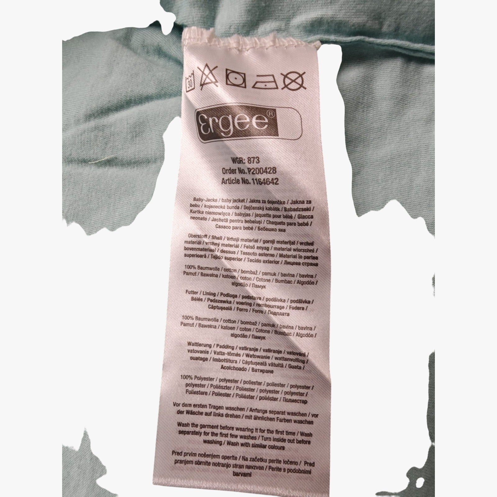 Ergee Jacke Hellblau, Hellgrün, Beige mit Tierdruck, Grün Größe 62