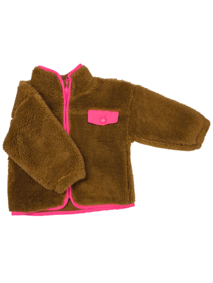 Ergee Jacke Braun mit Pink Größe 86