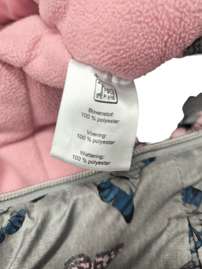 Poco Piano Winterjacke Grau mit Rosa, Blau und Weiss Größe 86