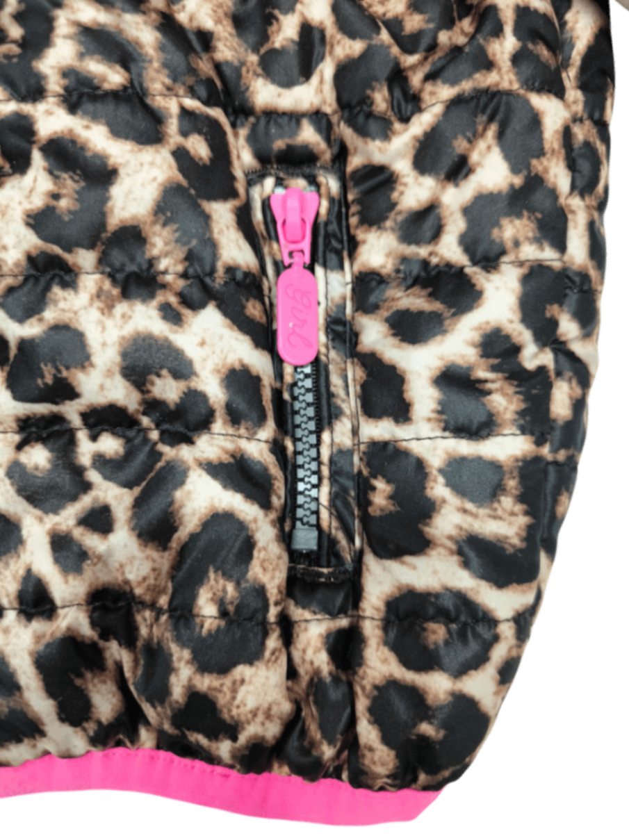 BABY Blue Jacke Leopardenmuster mit Schwarz, Beige und Pink Größe 86